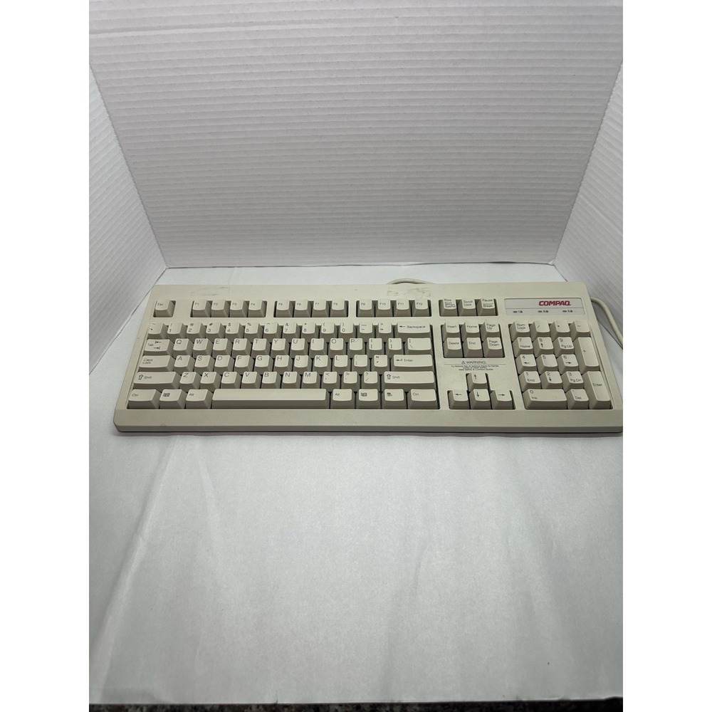 Compaq RT101 Vintage Mechanical Keyboard Wired PS/2 Connection - Untested